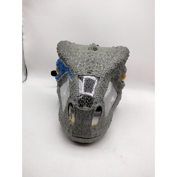 Jurassic World Dinosaur Chomp 'n Roar Mask Velociraptor Blue Raptor Cosplay - Picture 3 of 4